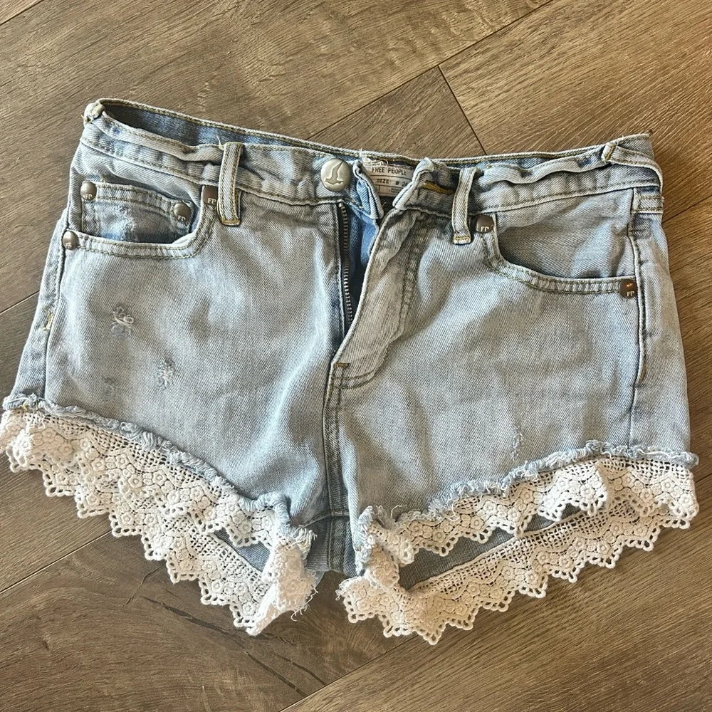 Free People Denim Shorts - Picture 1 of 3